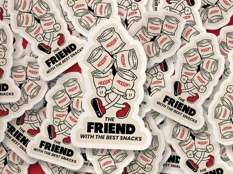 Sticker Design for Chip Brand