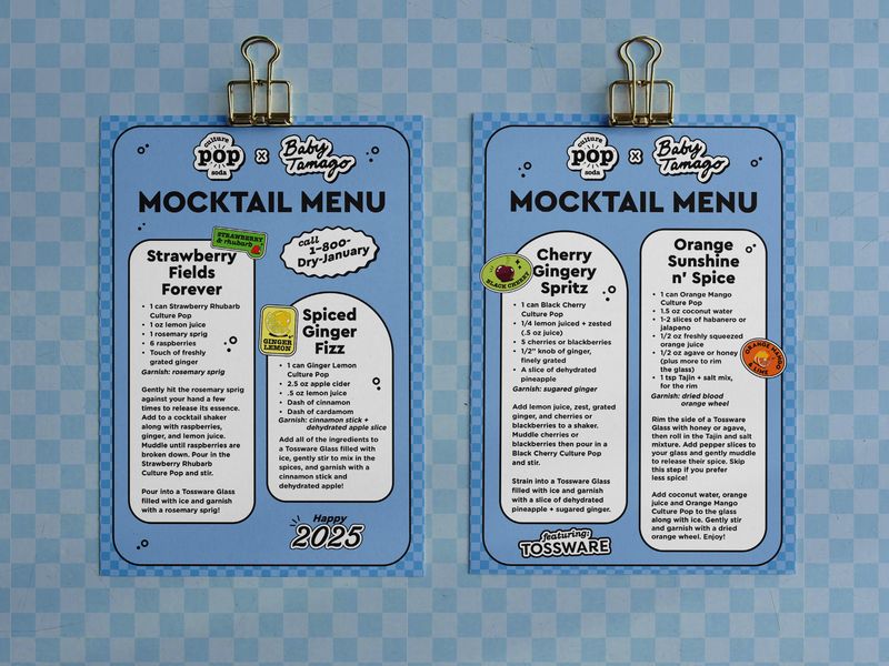 Cocktail Menu Design