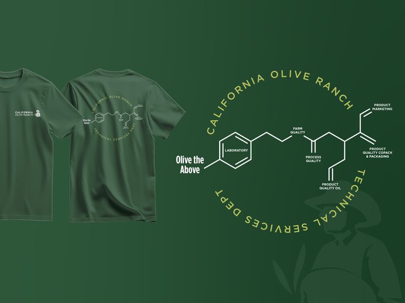 Tshirt Design for Olive Oil Brand