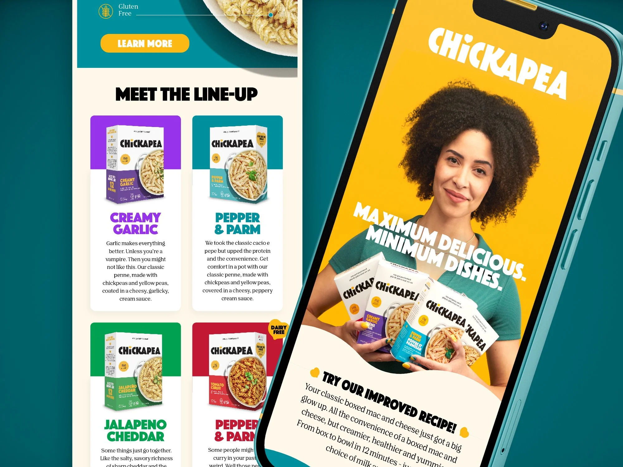 Web Design for Pasta Brand