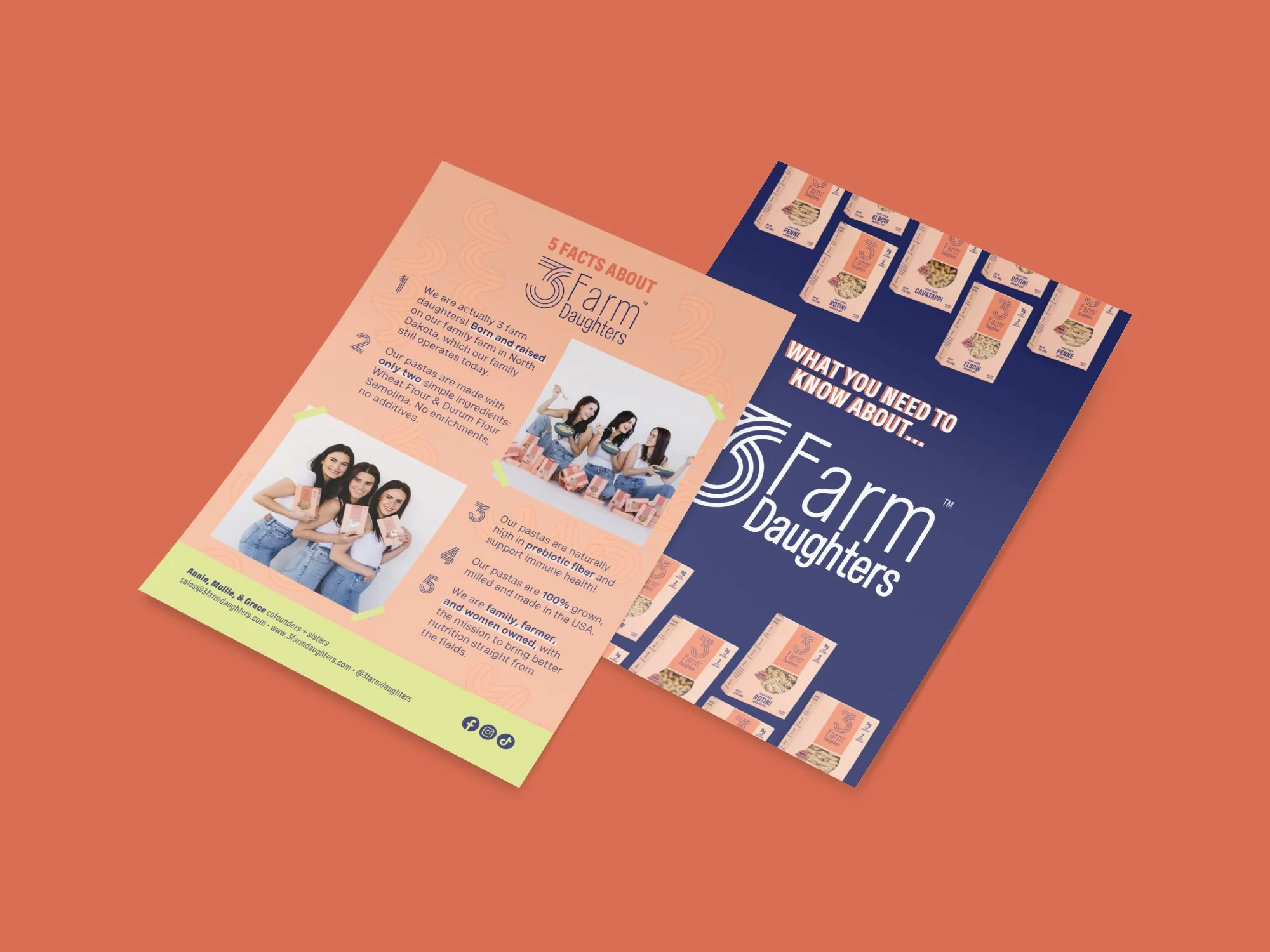 Sell Sheet for Pasta Brand