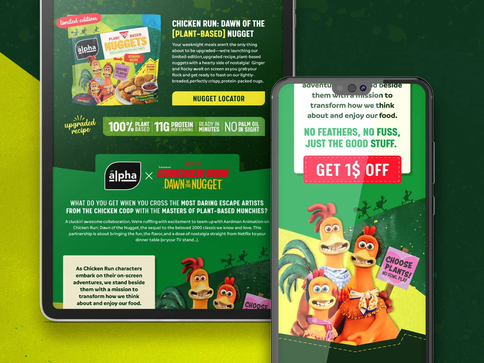 Web Design for Plant-Based Food Brand