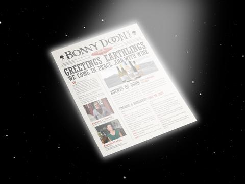 Sell Sheet for Wine Brand