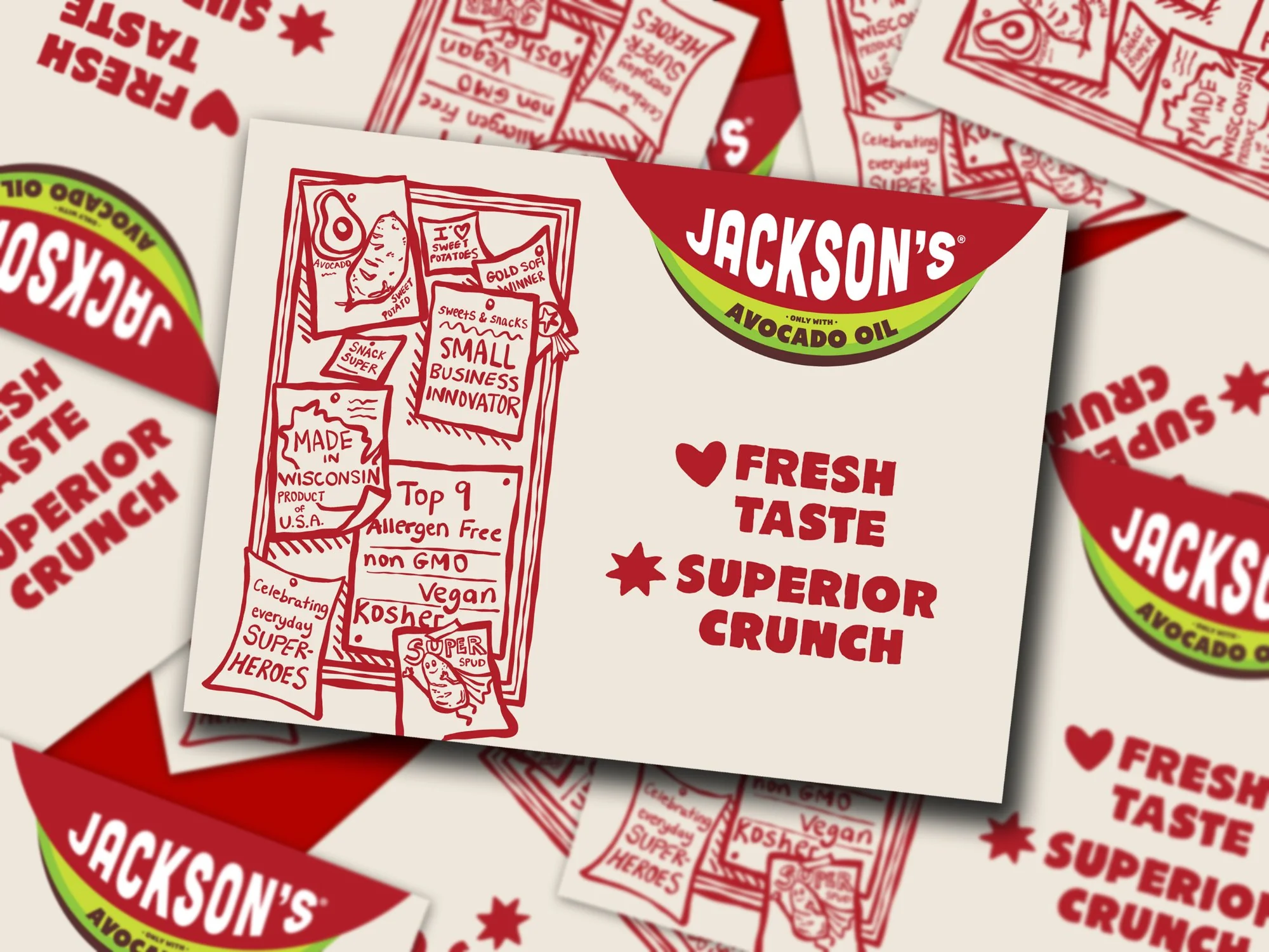 Postcard Design for Chip Brand