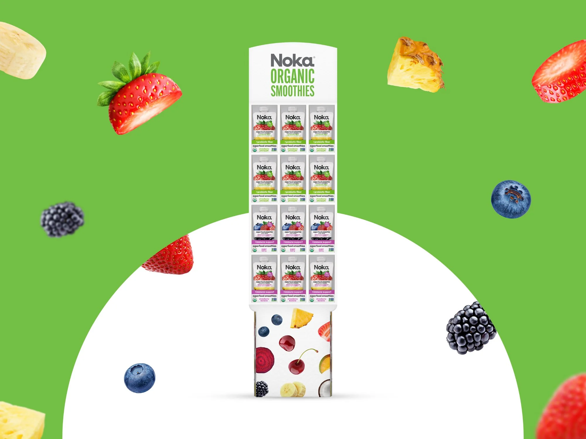 Shipper Display for Organic Smoothie Brand