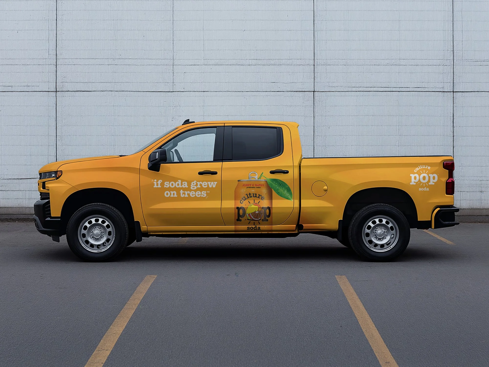 Truck Wrap for Probiotic Soda Brand