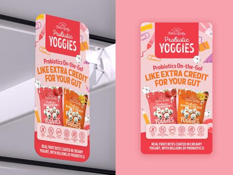 Shelf Talker for Probiotic Snack Brand