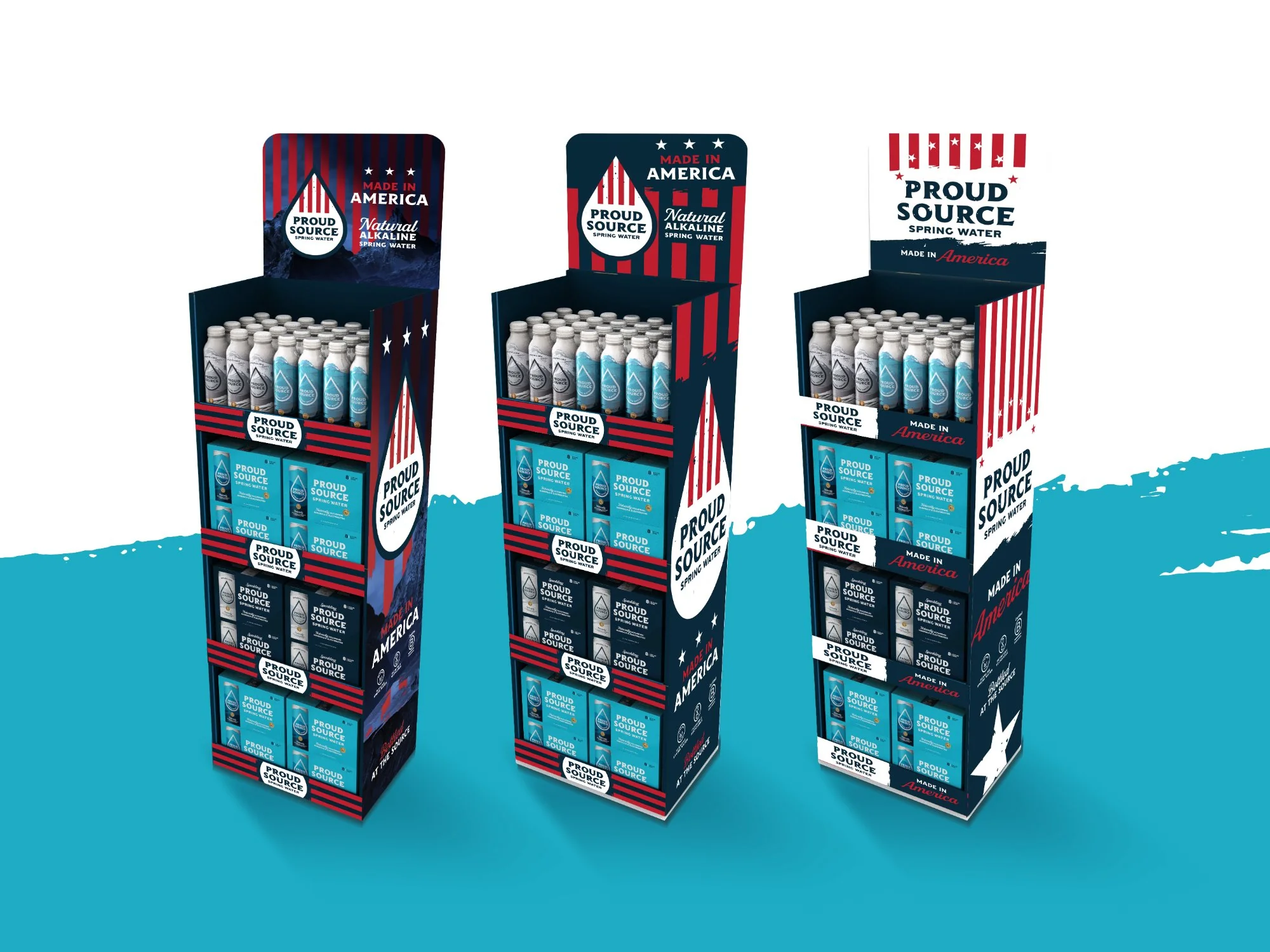 Shipper Display for Spring Water Brand