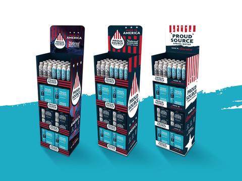 Shipper Display for Spring Water Brand