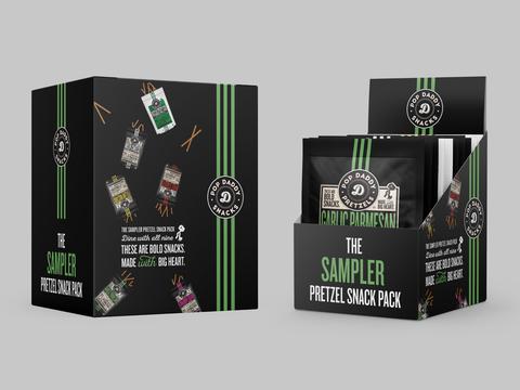 Sampler Pack Design for Pretzel Brand