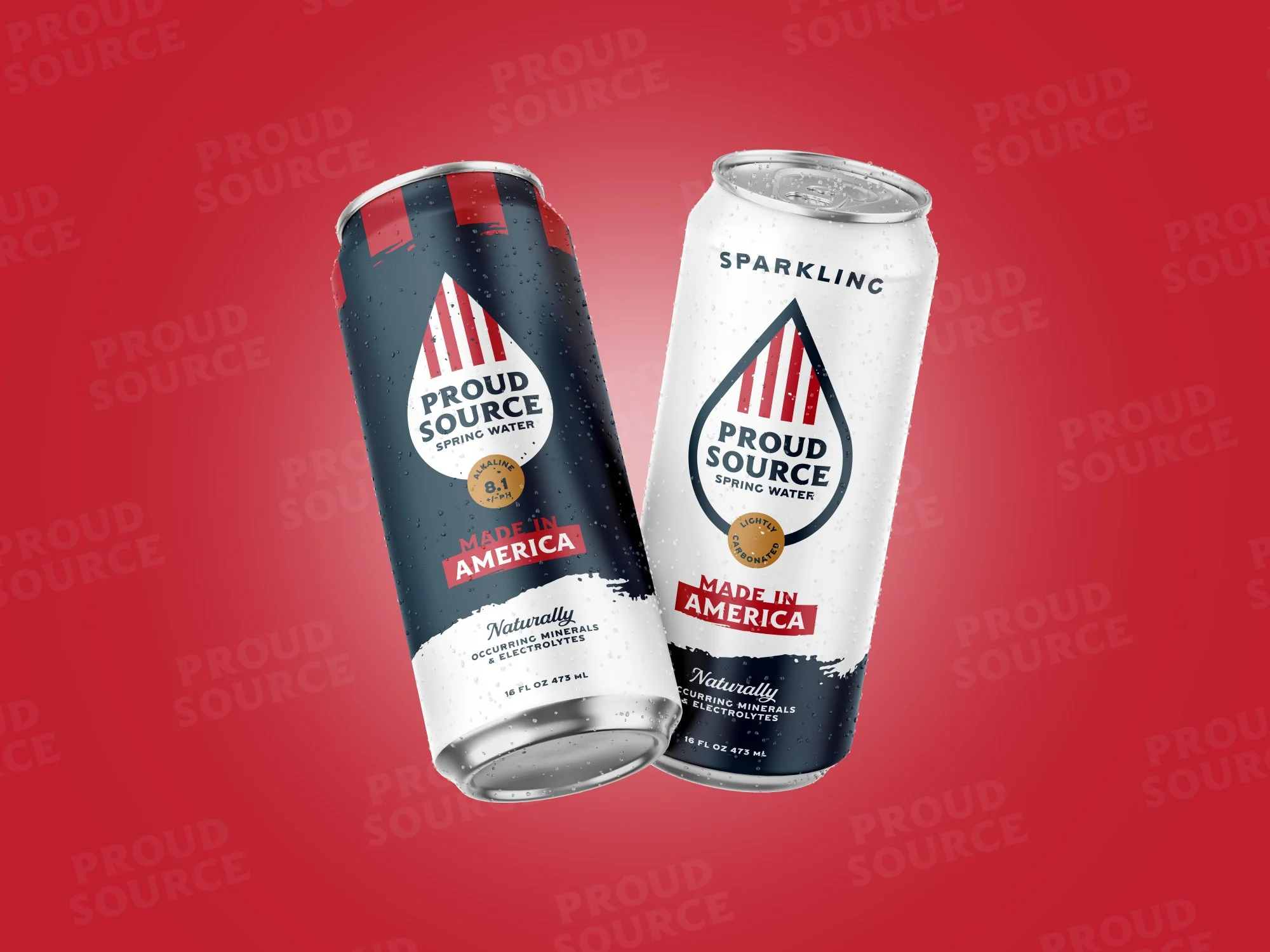 Can Design for Alkaline Spring Water Brand