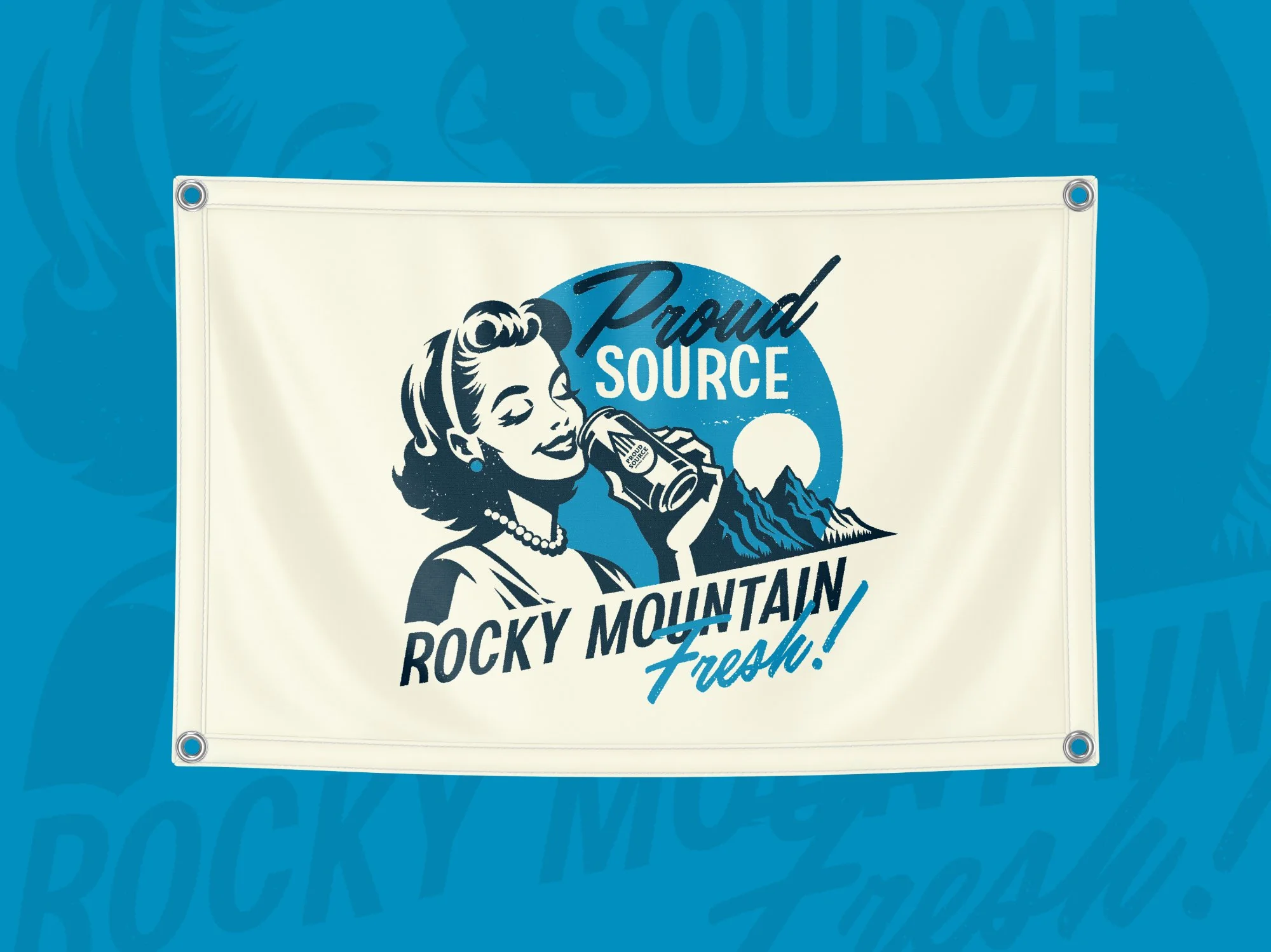 Event Flag for Spring Water Brand
