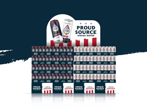 Endcap Display for Spring Water Brand