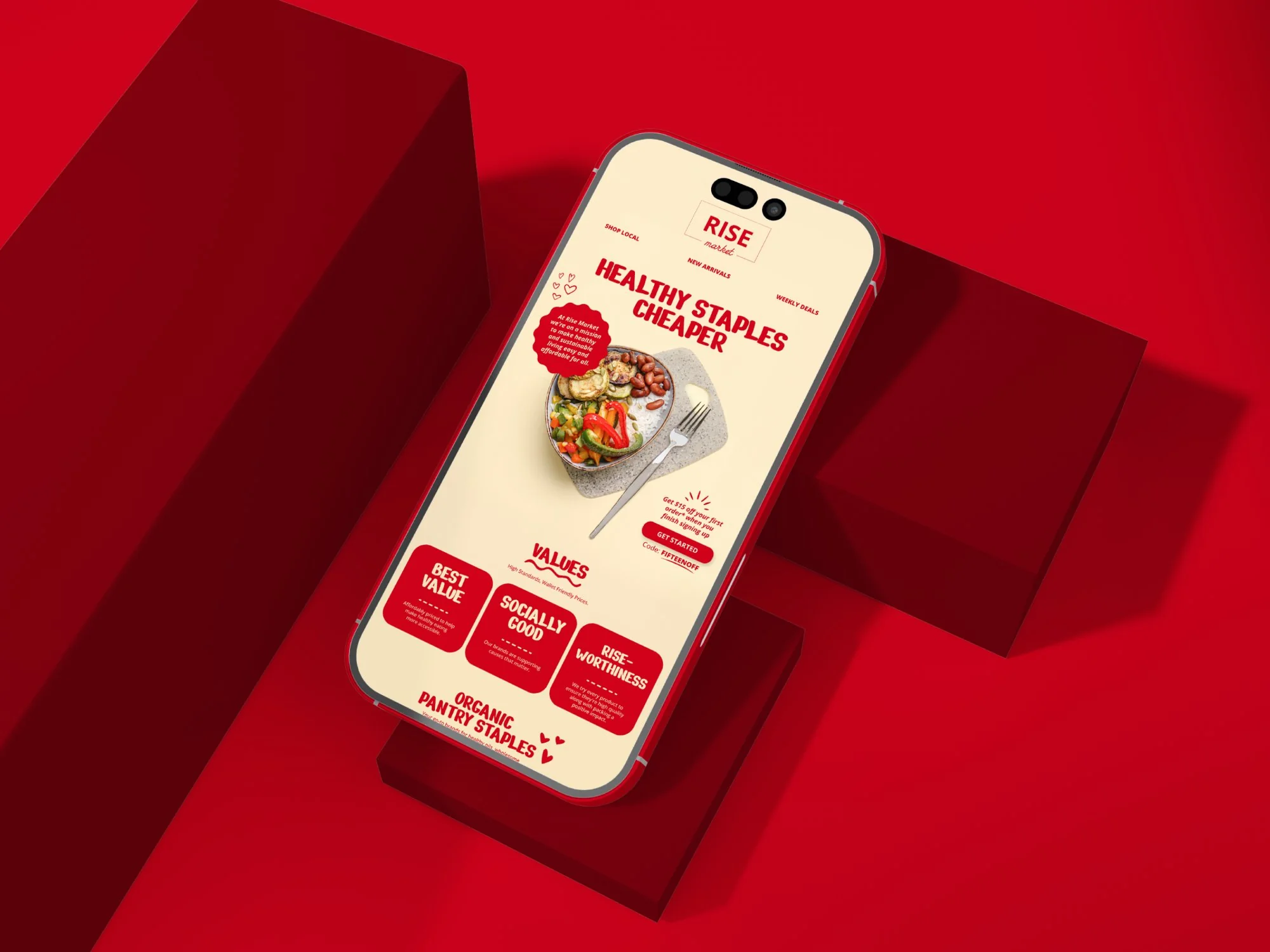 Web Design for Online Grocery Brand