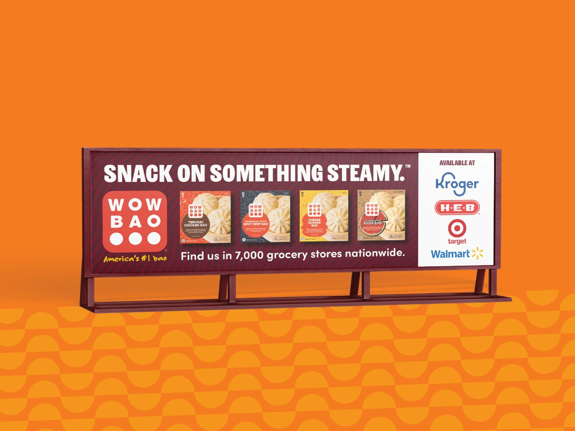 Billboard Design for Frozen Bao Brand