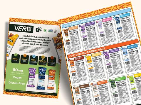 Sell Sheet for Caffeinated Energy Bar Brand