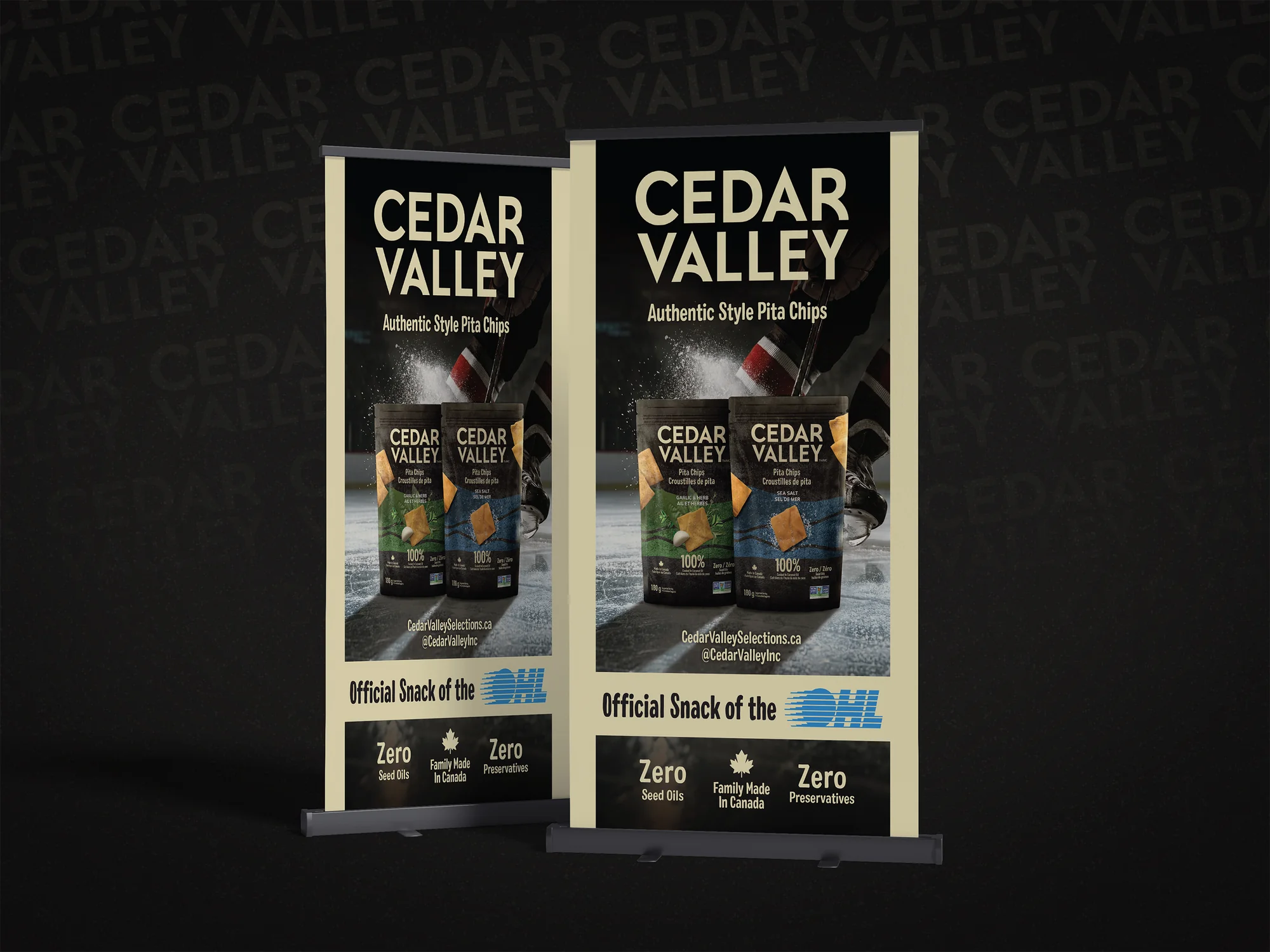Retractable Banner for Pita Chip Brand
