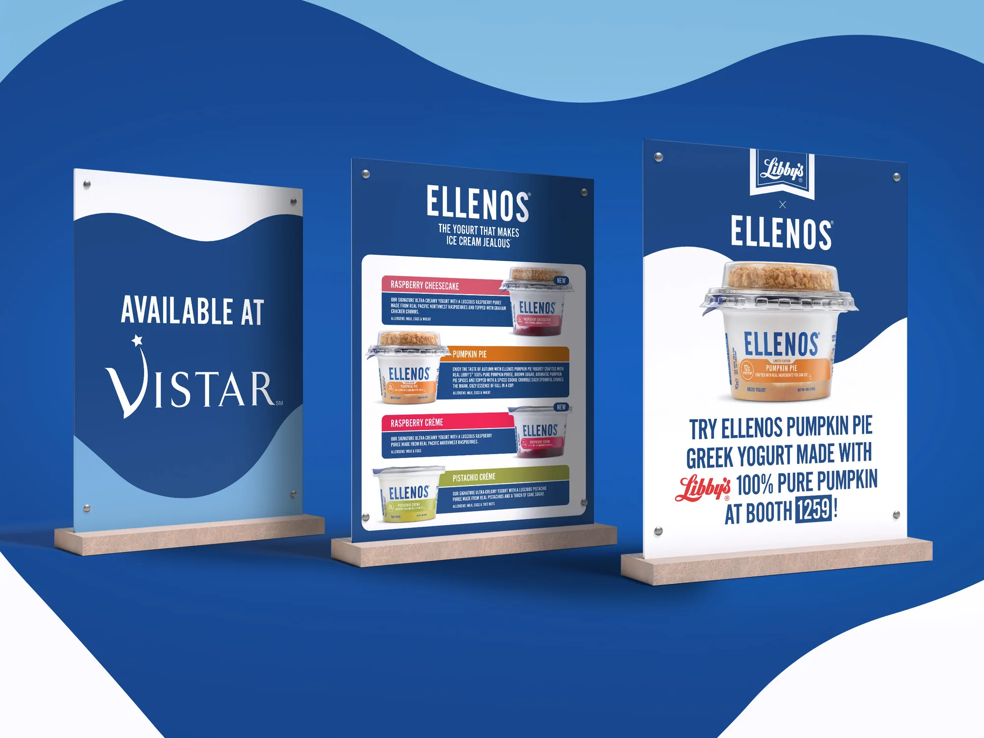 Trade Show Signage for Greek Yogurt Brand