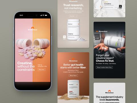 Digital Ad Suite for Performance Supplement Brand
