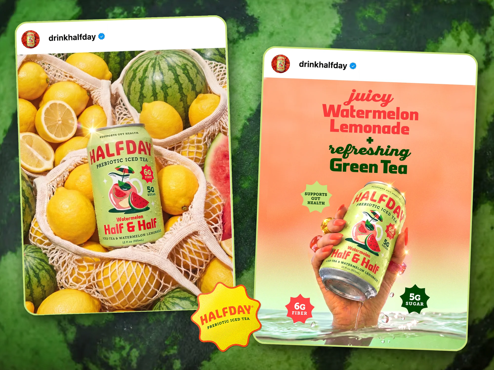 Social Content for Prebiotic Iced Tea Brand