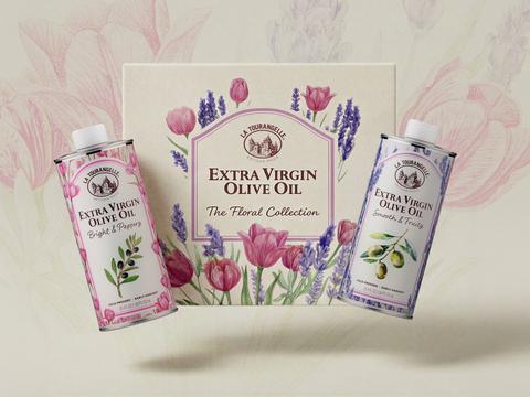 Floral Collection Gift Set for Artisan Olive Oil Brand