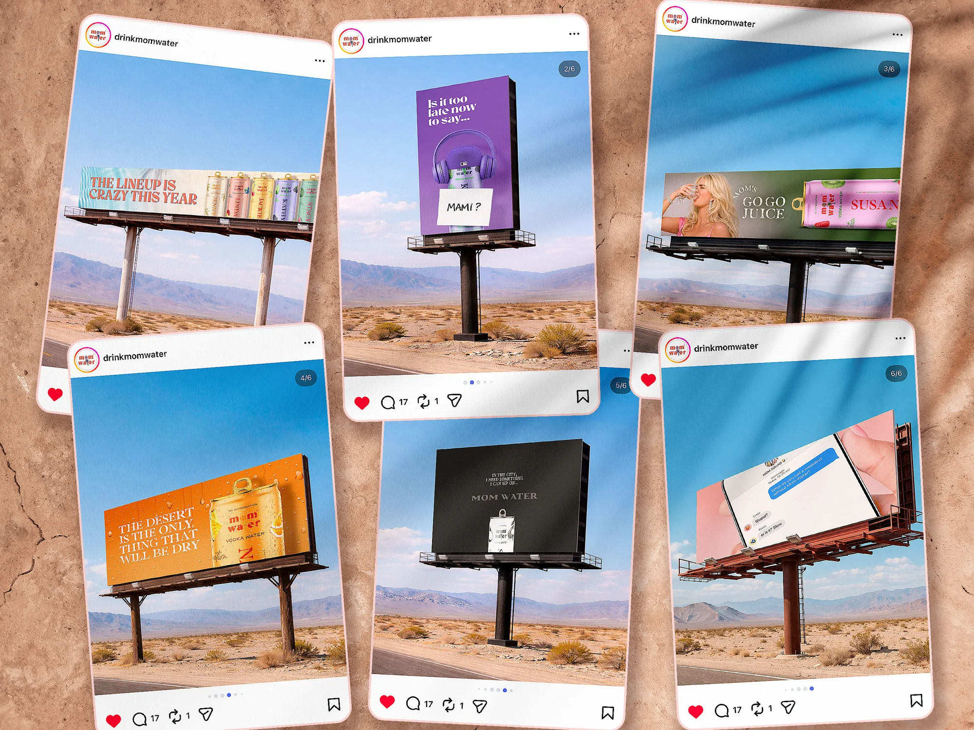 Coachella Billboard Campaign for Vodka Water Brand