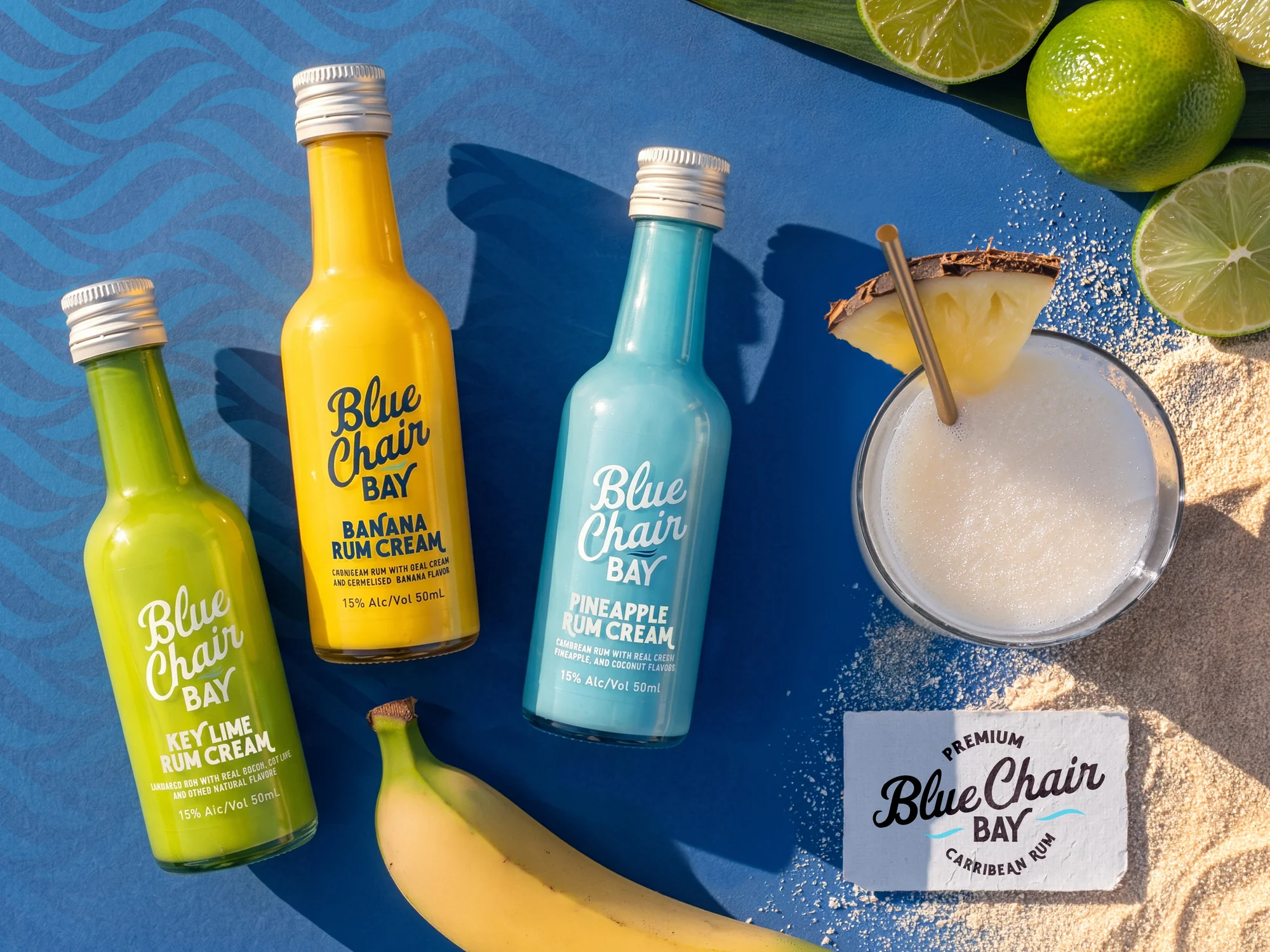 Mini Bottle Labels for Rum Cream Brand