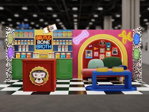 Trade Show Booth for Pet Bone Broth Brand