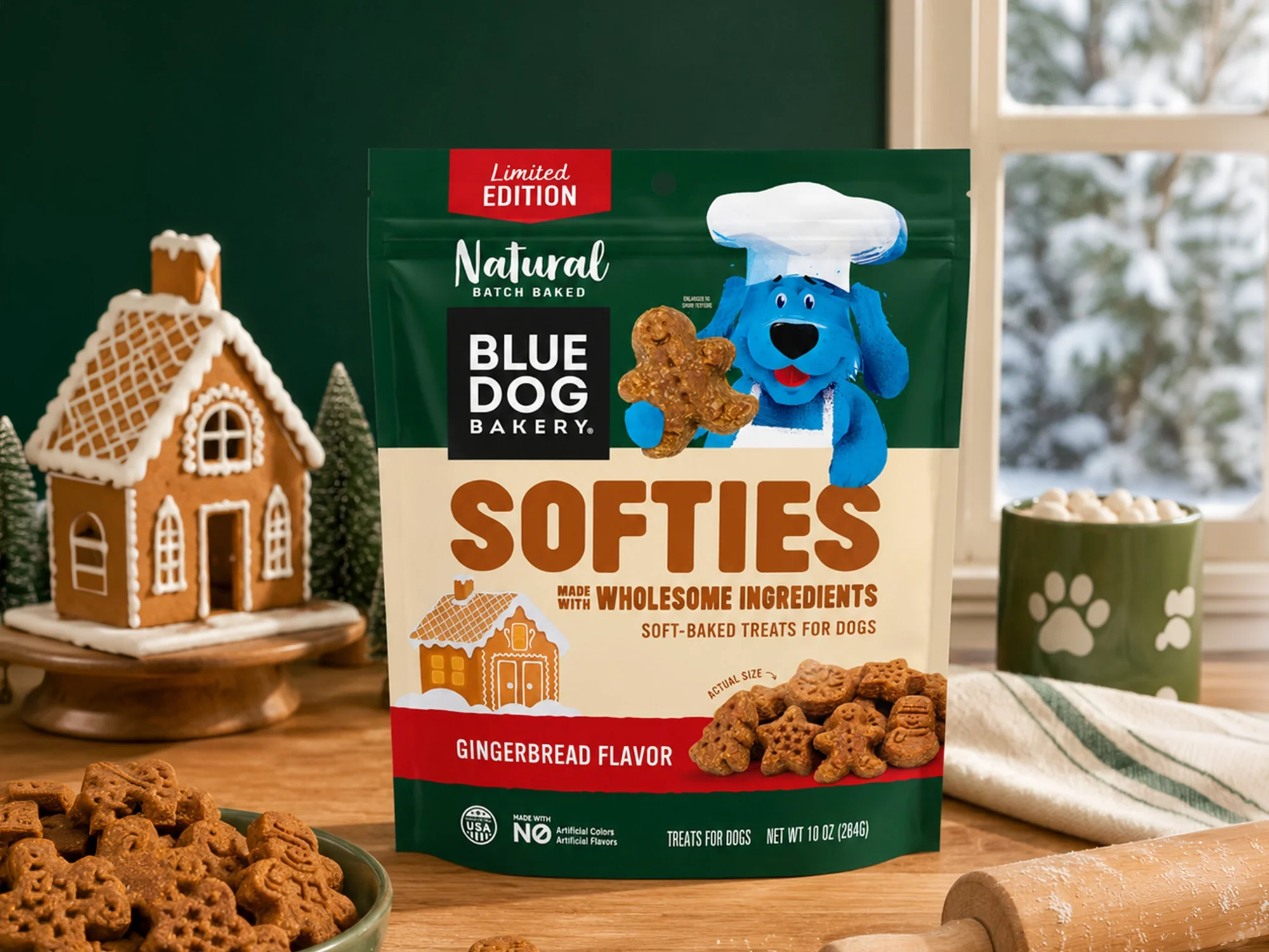 Gingerbread Softies Packaging for Bakery Pet Brand