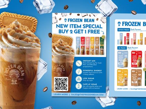 New Item Sell Sheet for Frozen Coffee Brand
