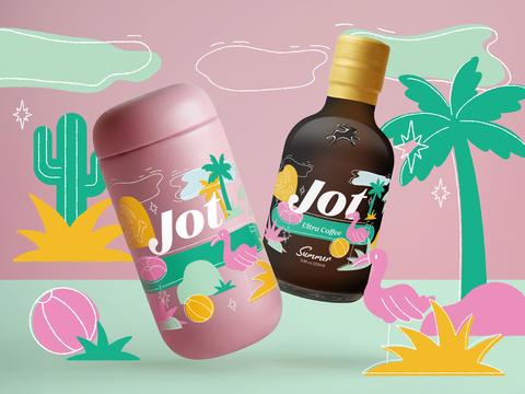 Summer Seasonal Packaging for Coffee Concentrate Brand