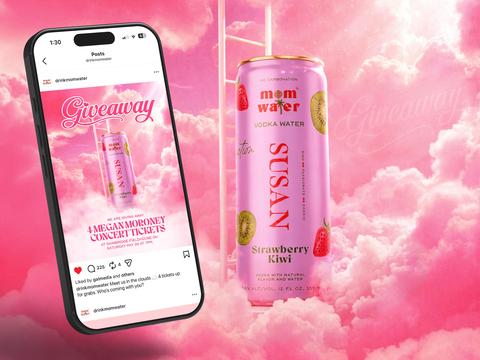 Concert Ticket Giveaway Social Post for Vodka Water Brand