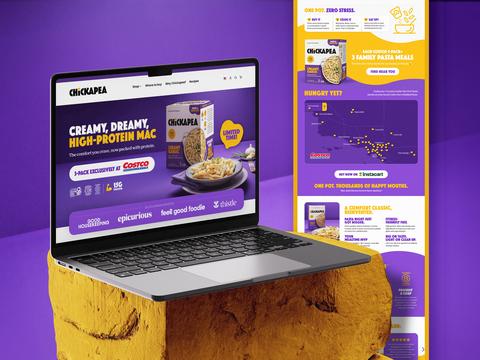 Costco LA Landing Page for Pasta Brand