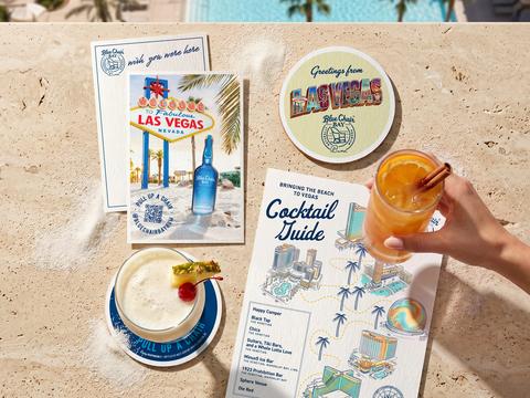 Las Vegas Cocktail Collateral for Coconut Rum Brand