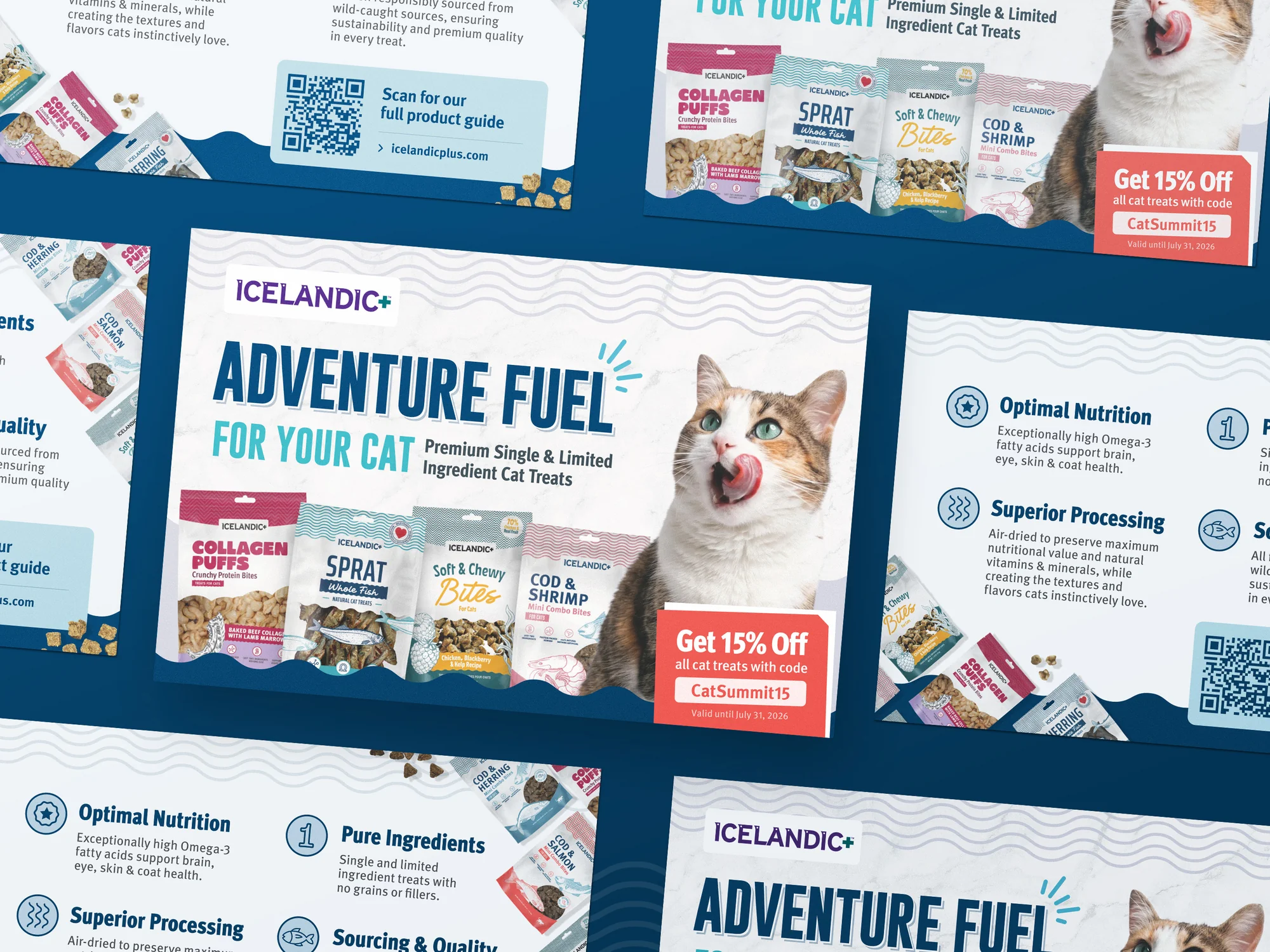 Cat Treat Trade Ad for Premium Pet Treat Brand