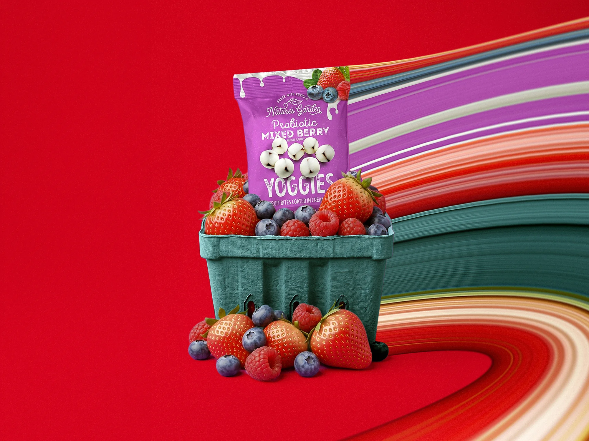 Americana Packaging for Probiotic Yogurt Snack Brand
