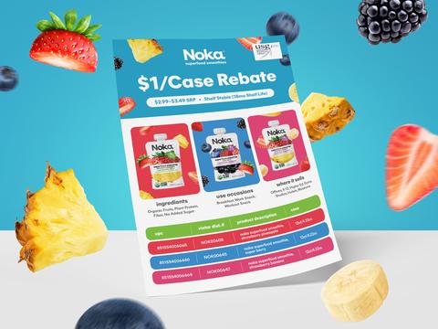 Vistar Distributor Sell Sheet for Organic Smoothie Brand