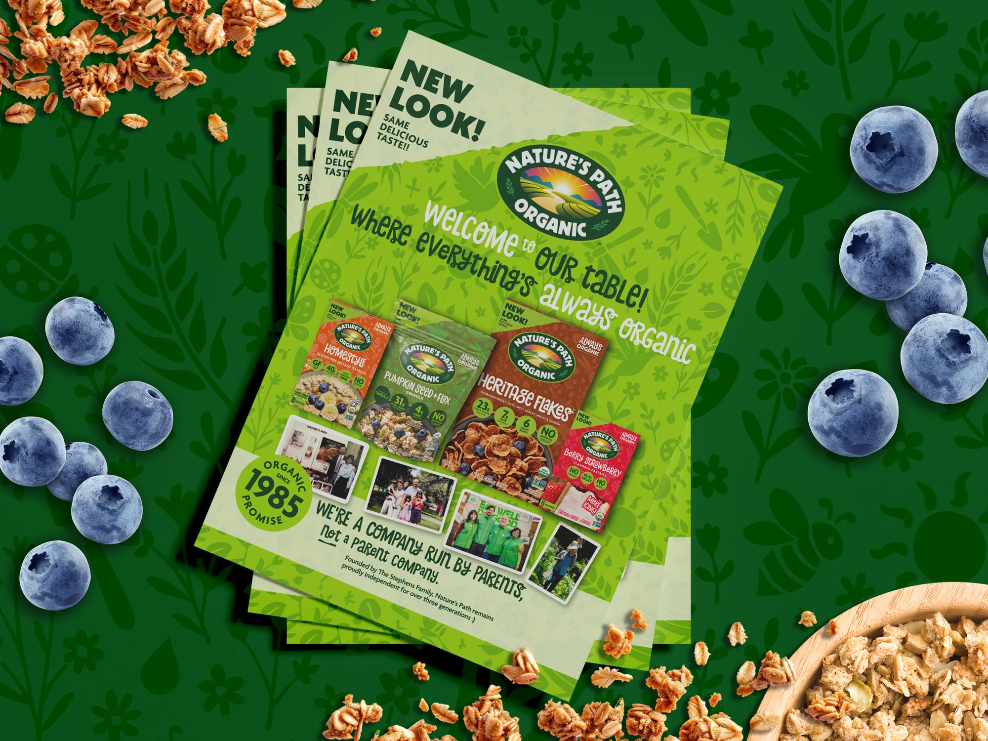 New Look Brand Ad for Organic Cereal Brand