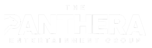 Logo of The Panthera Entertainment Group with a stylized panther head integrated into the letter P.