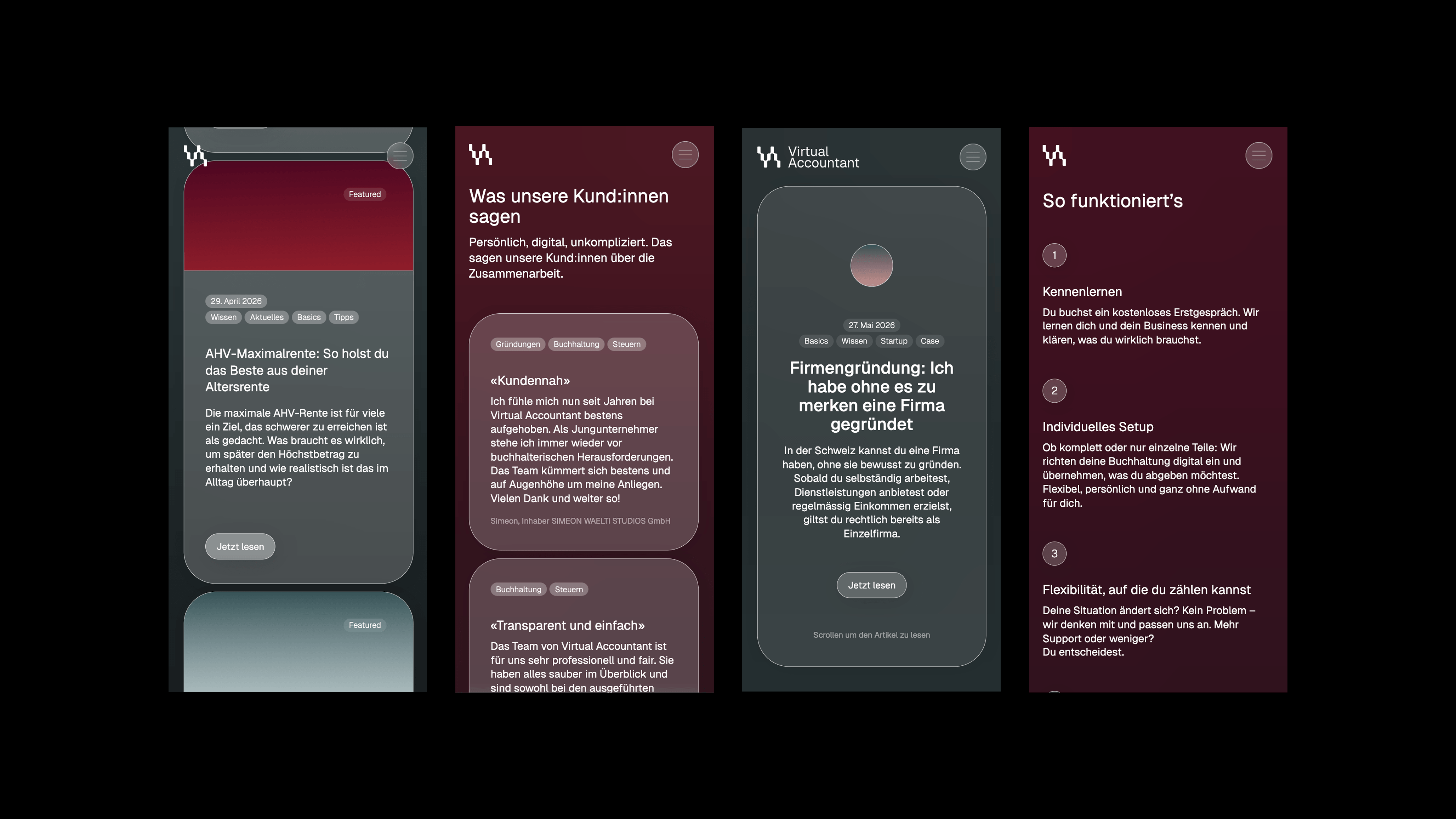 Overthought Studio Kimberly Eichenberger Web Design Development Virtual Accountant Treuhand Fiduciary Zurich Zürich