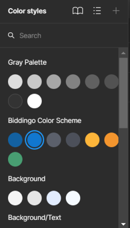 Color palette