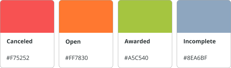 Secondary color scheme