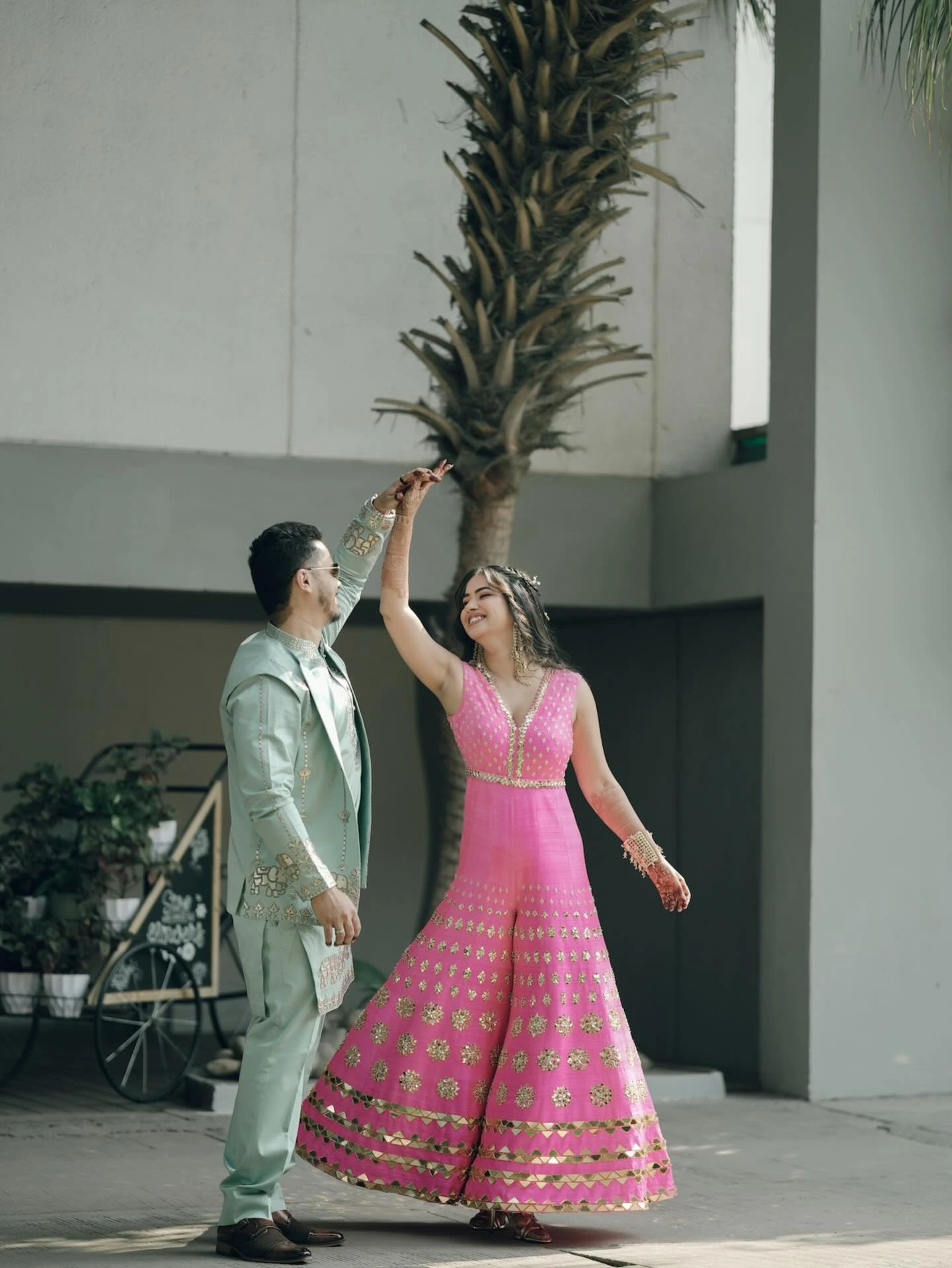 Shubhangi & Pratham styled by Vanshika Jain