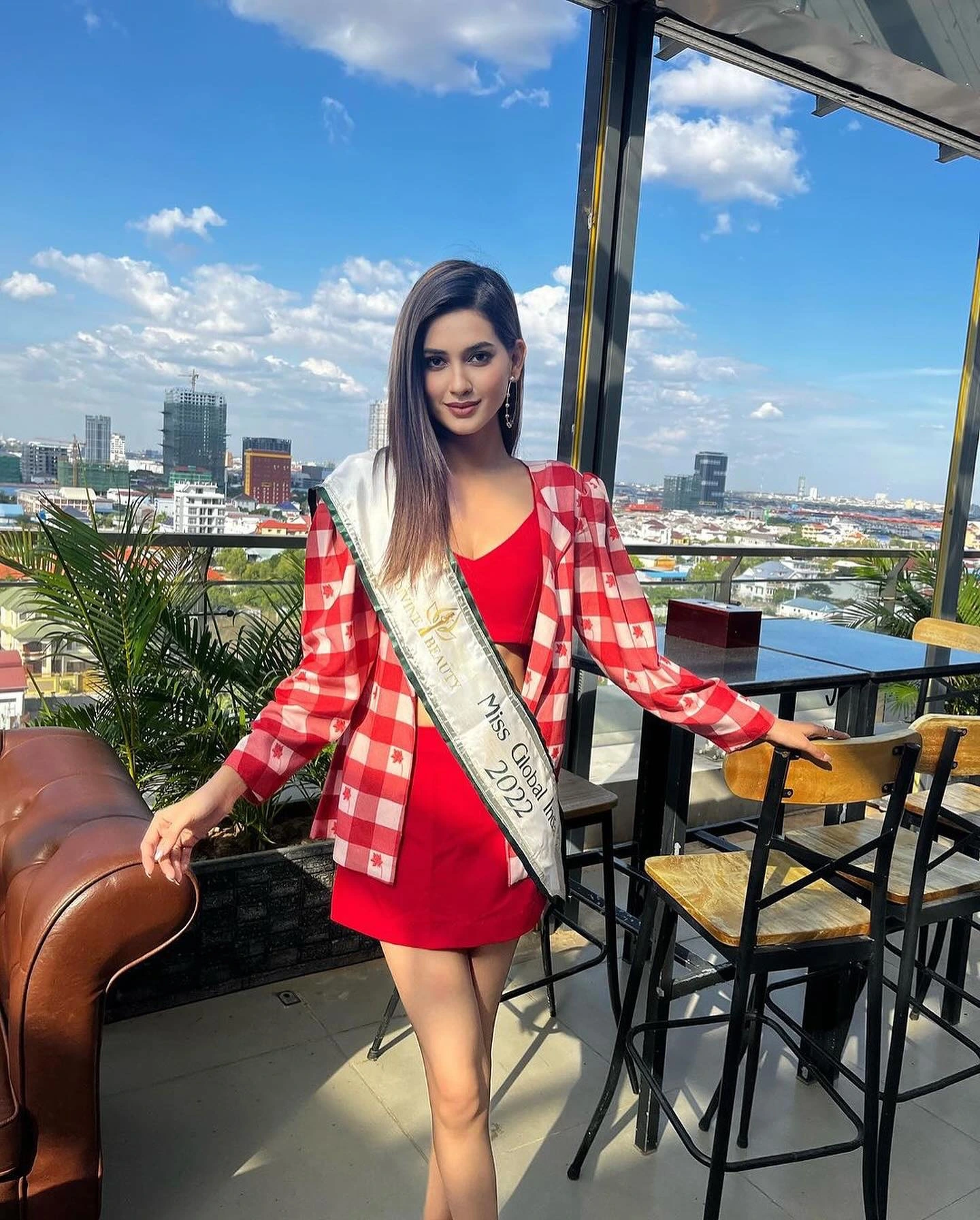 Mansi Chourasiya, Miss Global styled by Vanshika Jain