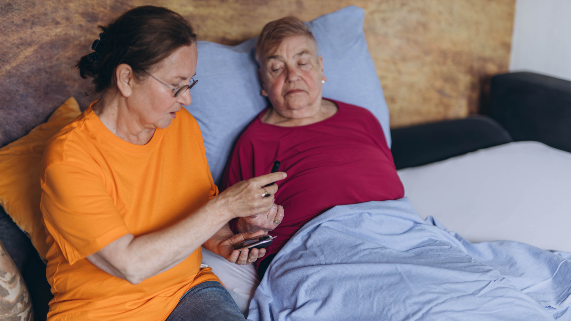 Carer looking after a patient