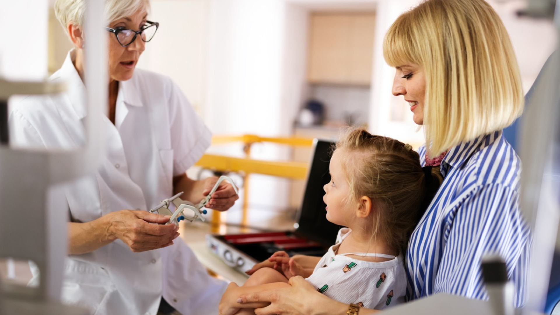 Child getting their eyes tested