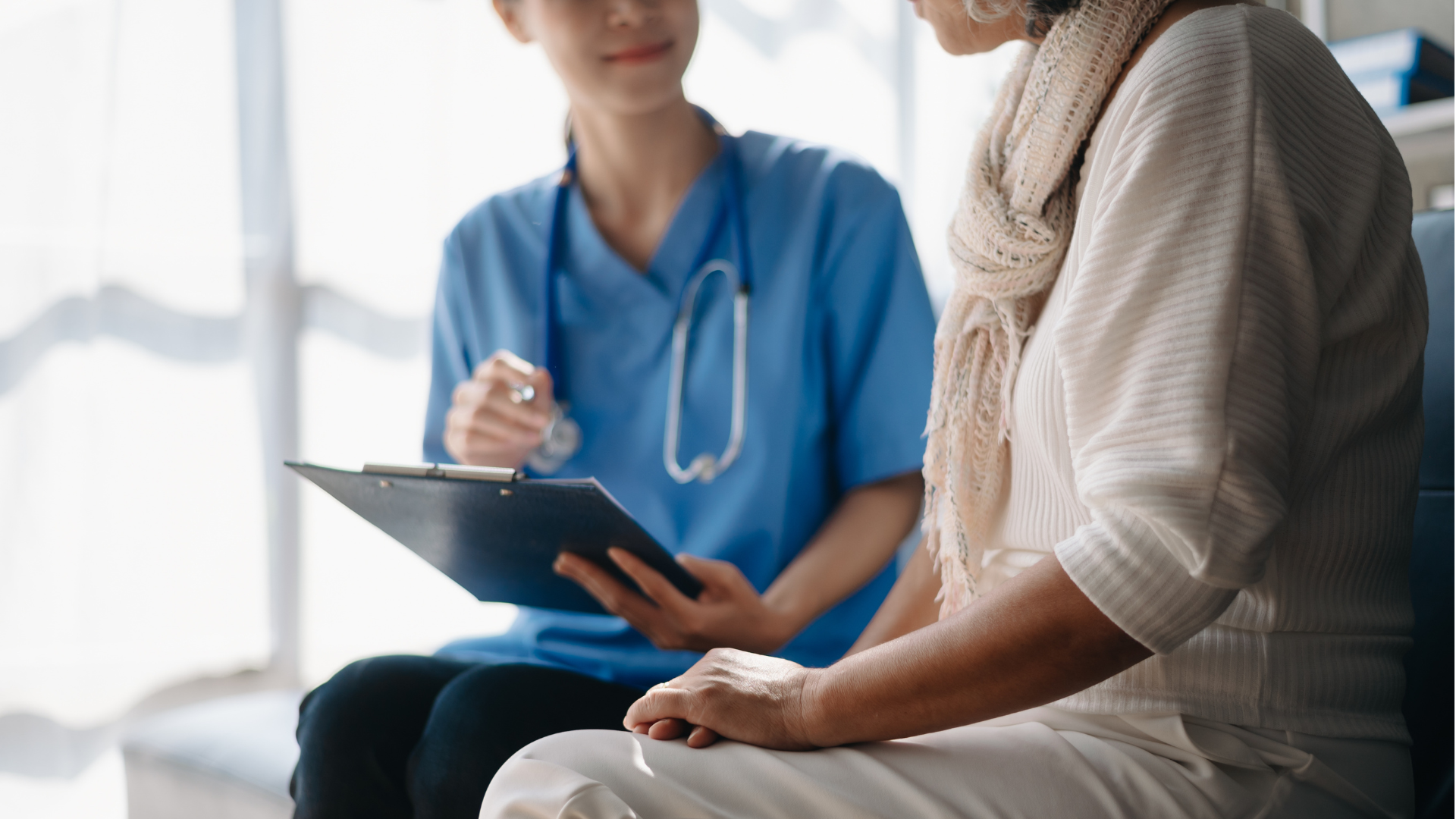 Patient and doctor discussing treatment