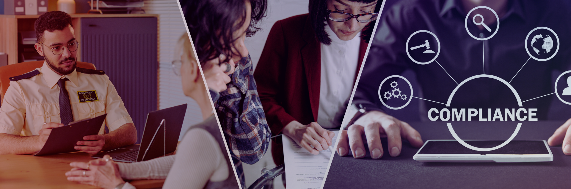 Man and woman working on a laptop