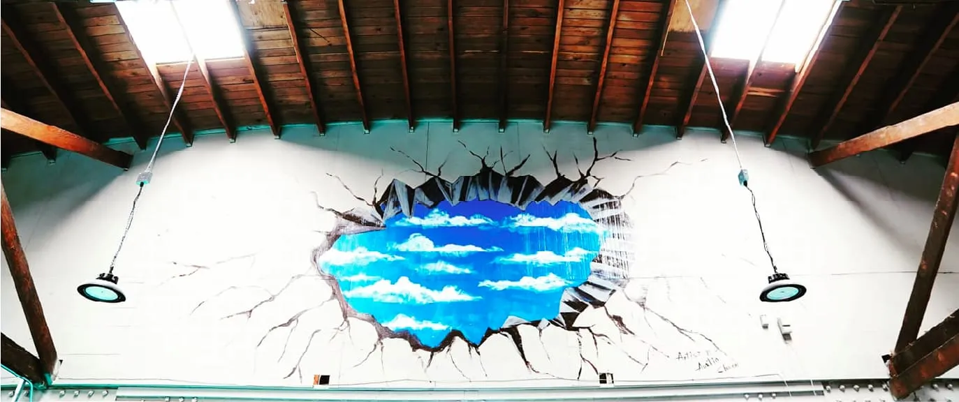 Garage wall painting
