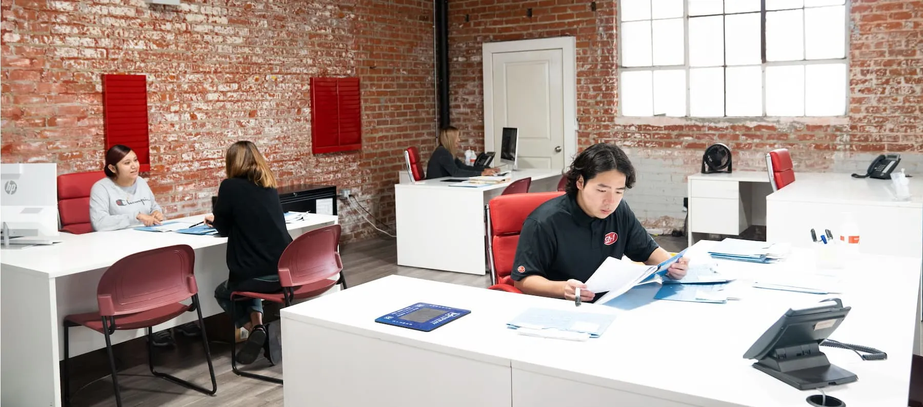 D-1 Autobody office interior